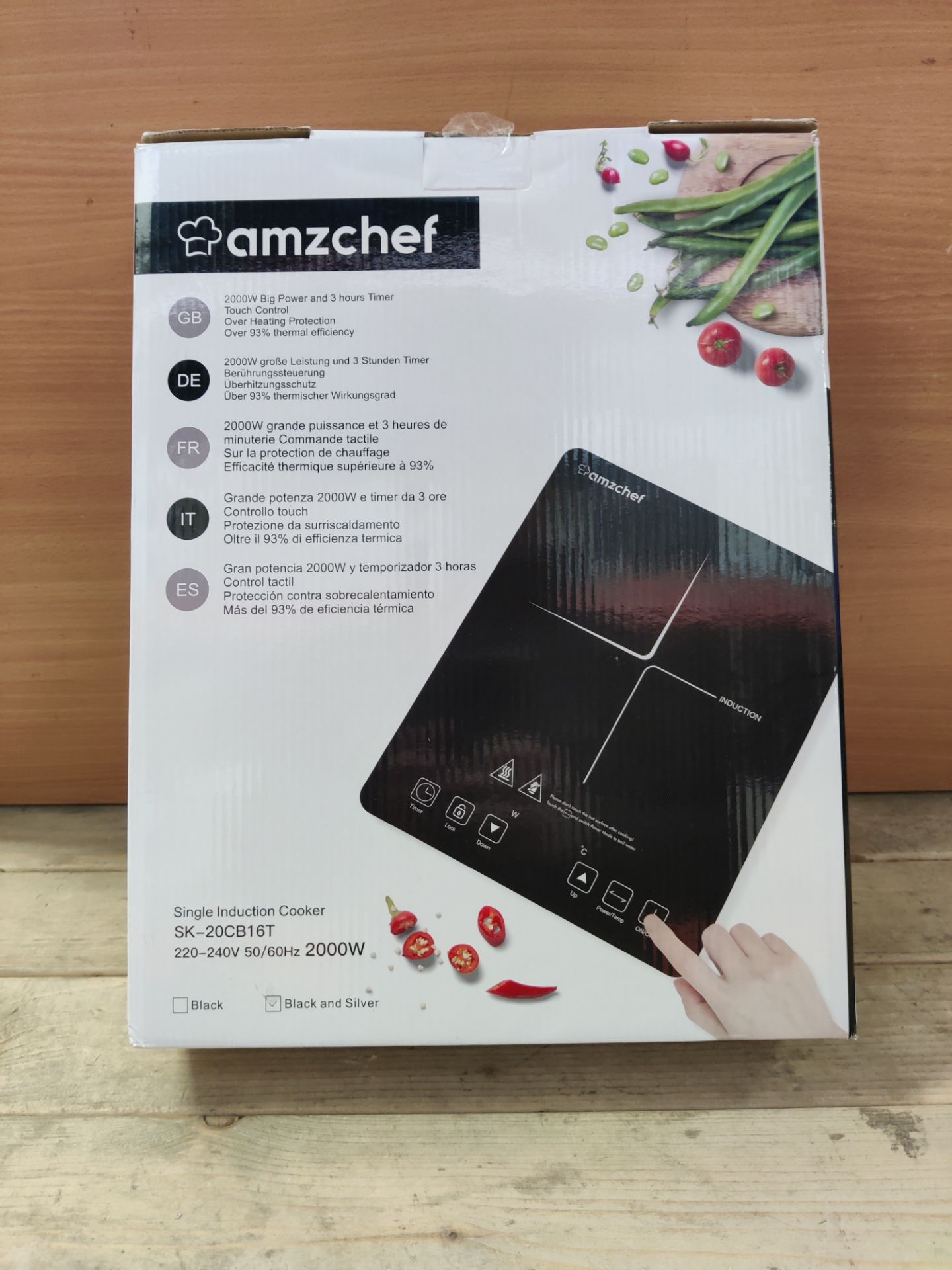 RRP £68.49 AMZCHEF Single Induction Cooker - Image 2 of 2