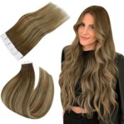 RRP £36.13 Easyouth Balayage Tape in Hair Extensions Human Hair