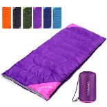 RRP £22.30 Backpacking Sleeping Bag for Adults & Kids - Lightweight