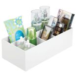RRP £22.21 mDesign Cosmetic Organiser Open-Top Bathroom Tidy