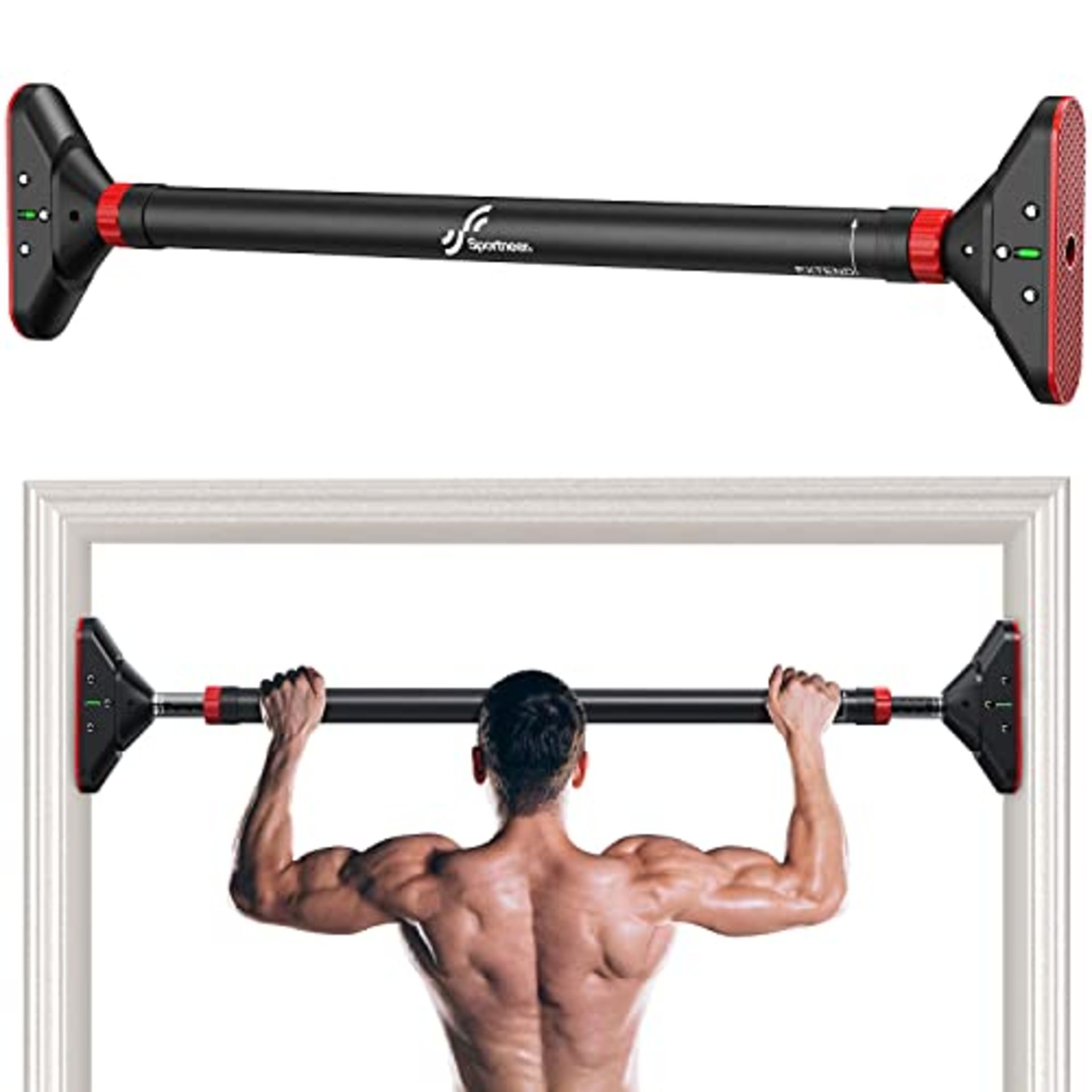 RRP £34.13 Sportneer Pull Up Bar Doorway Chin Up Bar No Screws