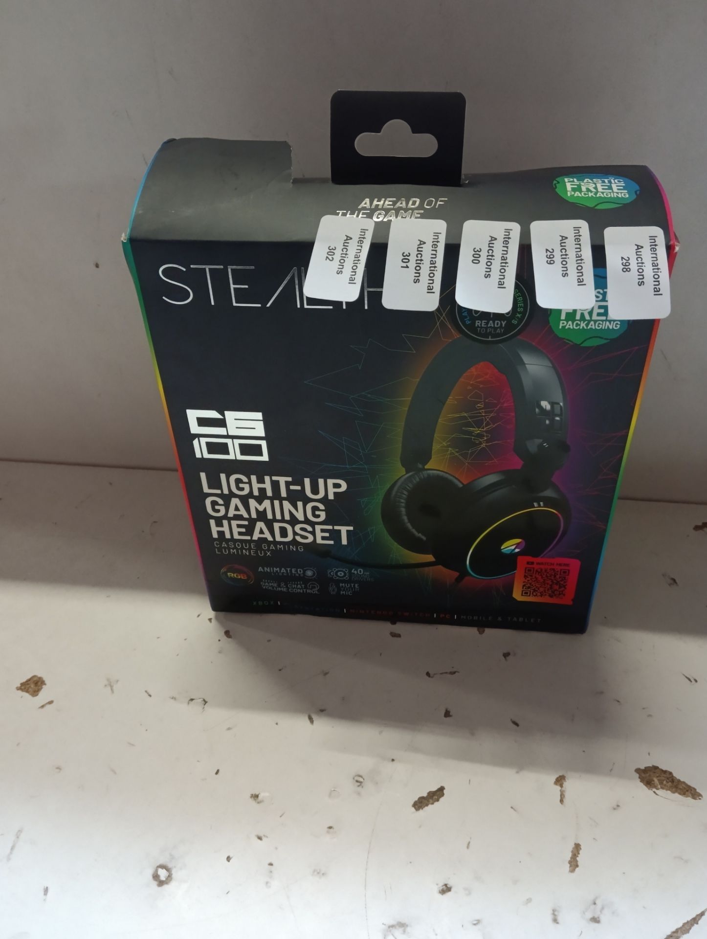 RRP £26.24 STEALTH C6-100 LED Over Ear Gaming Headset PS4/PS5 - Image 2 of 2