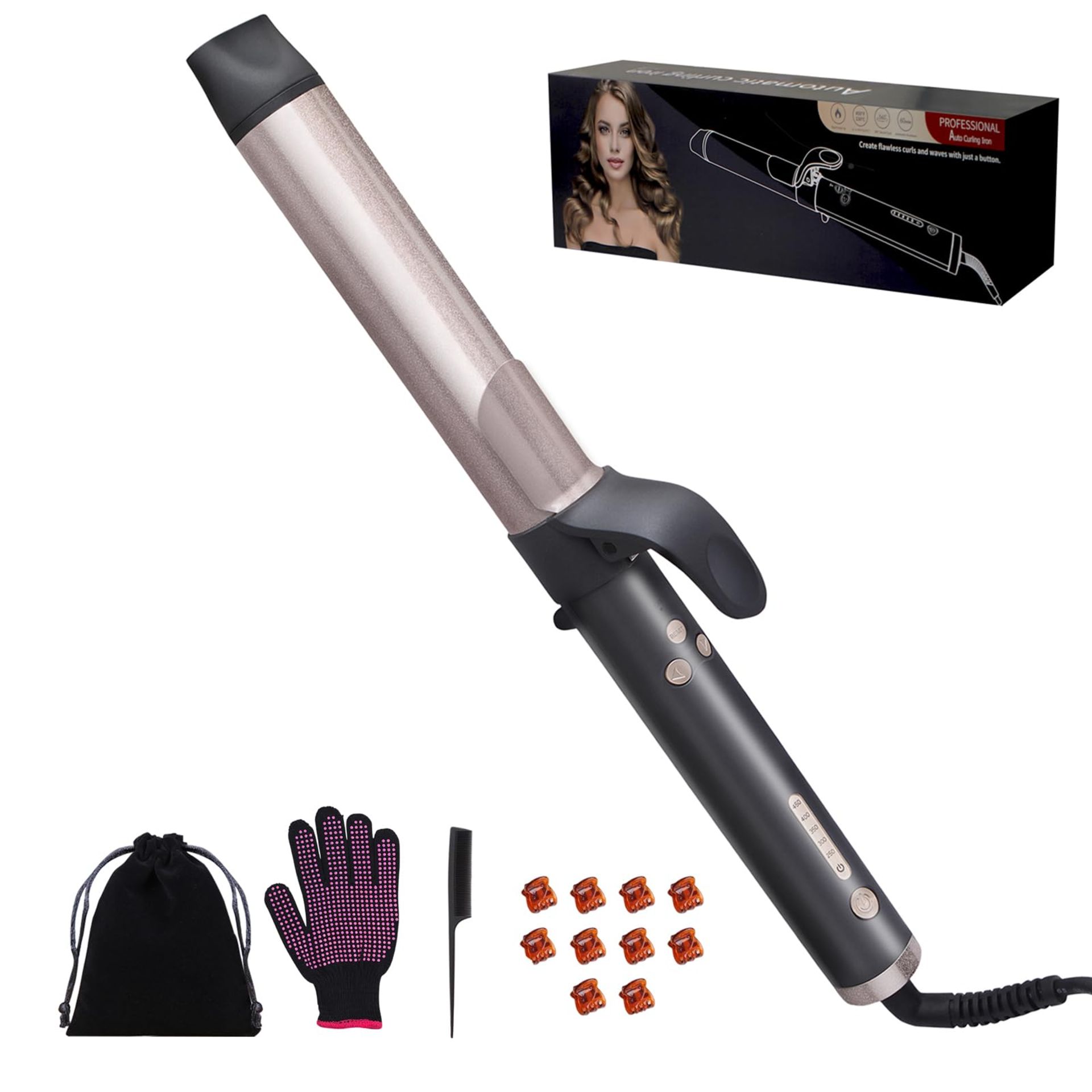 RRP £41.08 Automatic Hair Curlers Iron