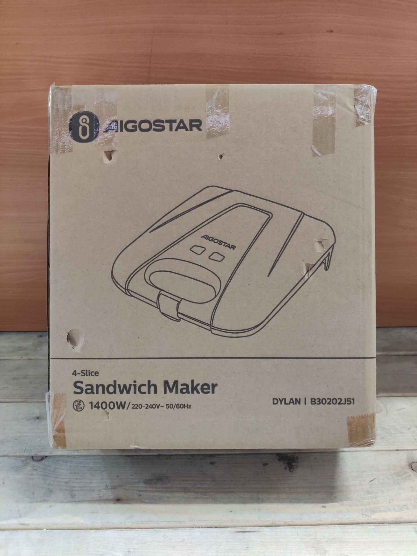 RRP £34.24 Aigostar Sandwich Toaster - Image 2 of 2