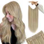 RRP £102.74 YoungSee Wire Hair Extensions Blonde Highlight Invisible