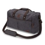 RRP £44.88 S-ZONE Large Canvas Travel Duffel Bag Weekend Overnight
