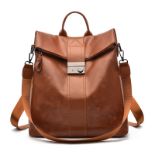 RRP £22.82 shepretty Women s Anti-Theft Backpack, Shoulder Bag, School Bag, 33*32*15cm