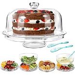 RRP £25.10 MASTERTOP Cake Stands with Dome Lid