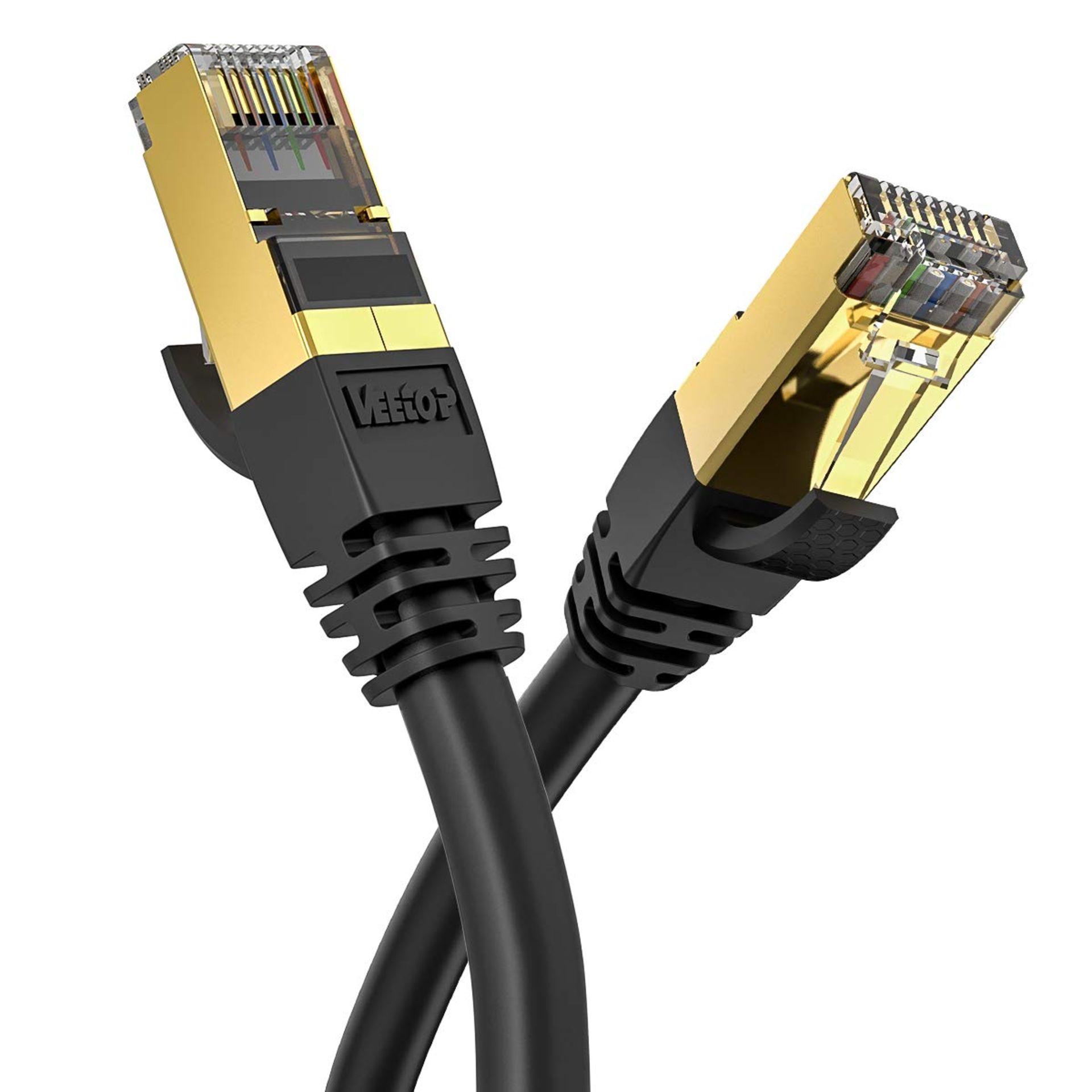 RRP £31.95 Veetop 20m/65ft CAT8 Ethernet Cable 40Gbps 2000Mhz