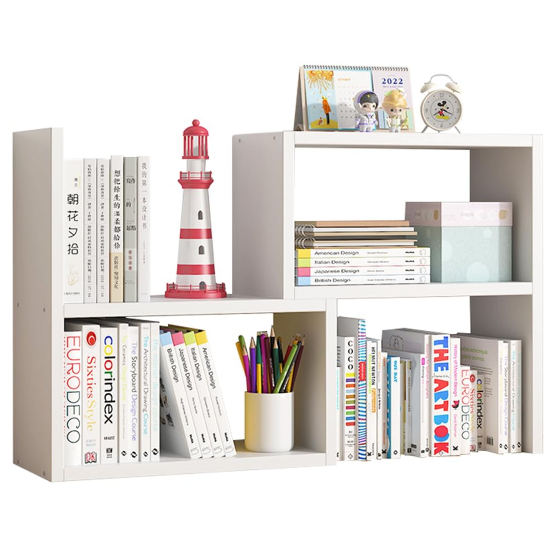 RRP £34.24 NUODWELL Desktop Bookshelf with Drawer