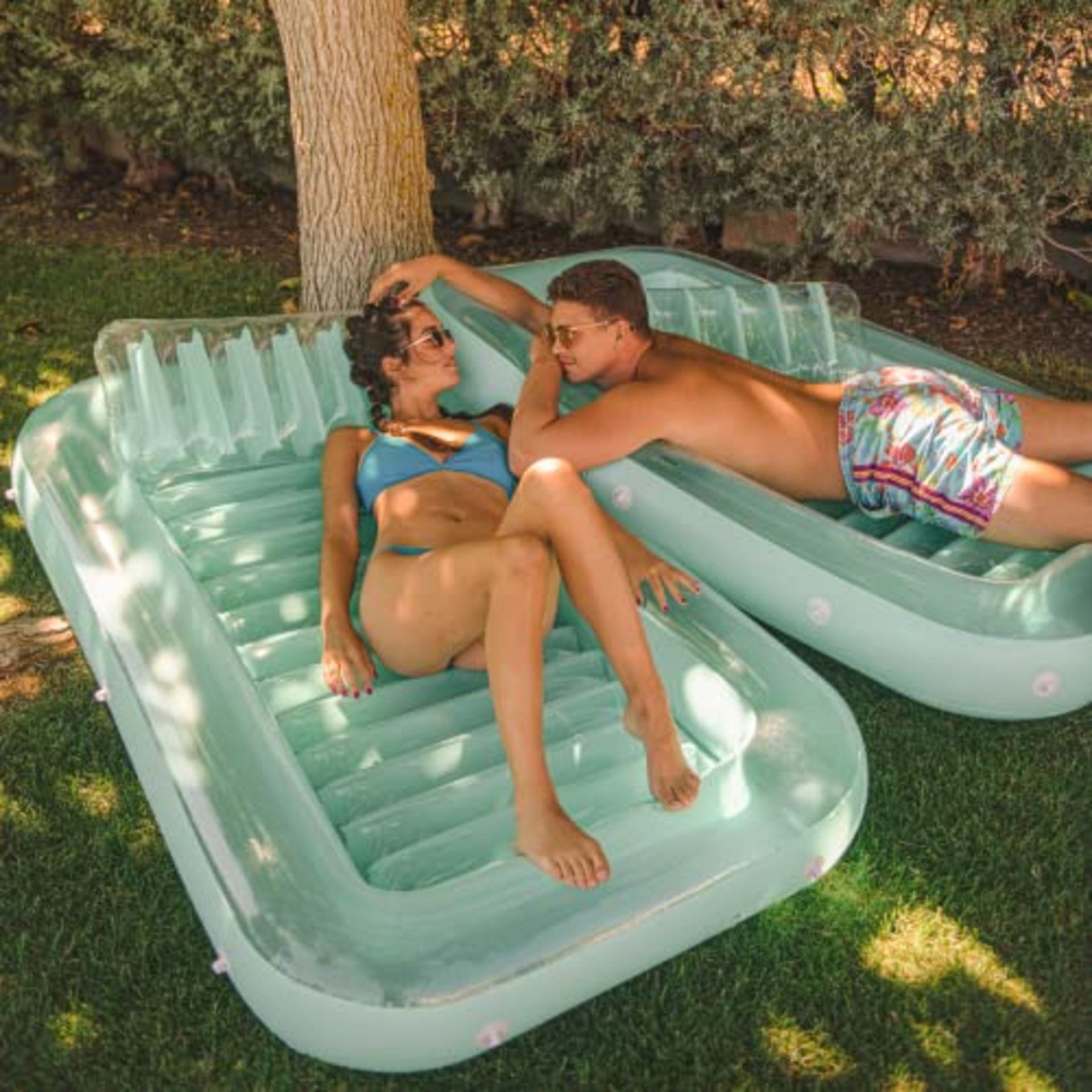 RRP £42.95 Float Joy Giant Inflatable Pool Float Lounger