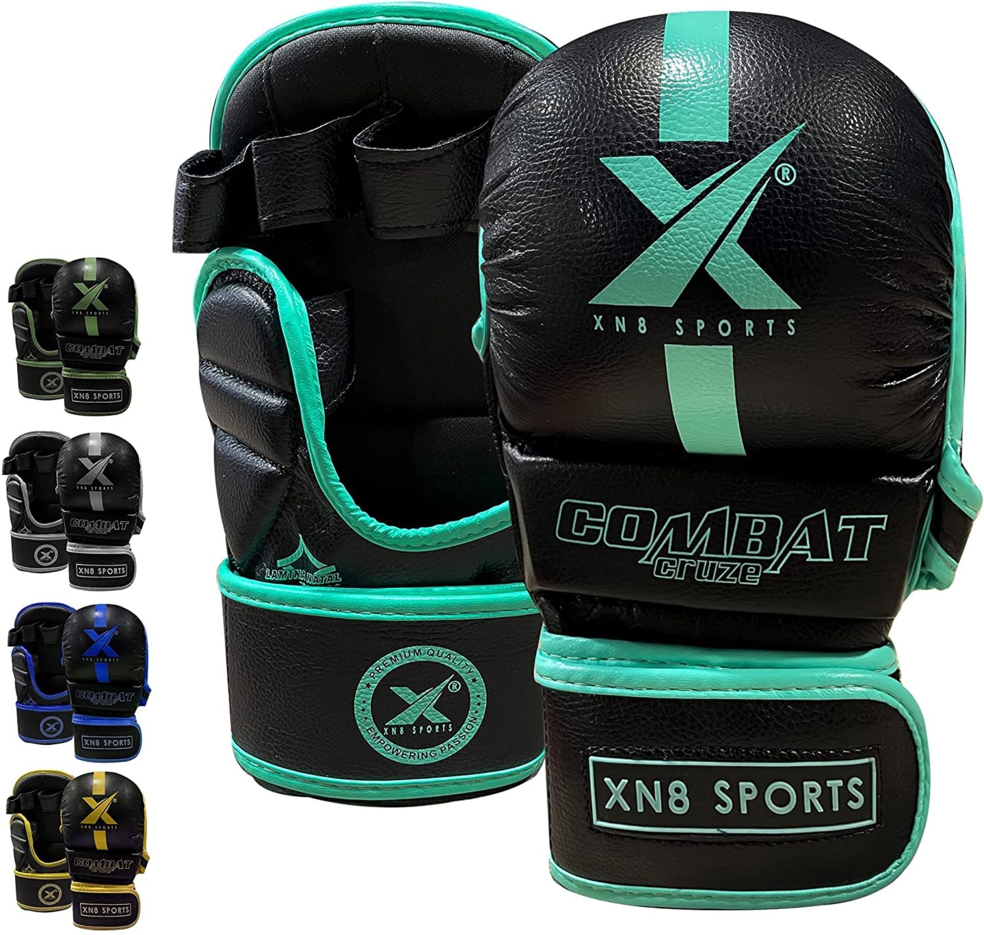 RRP £14.82 XN8 MMA Sparring Gloves Grappling Open Ventilated Palm