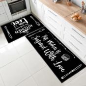 RRP £28.44 Kitchen Rug Non Slip Kitchen Mat Set kitchen carpets