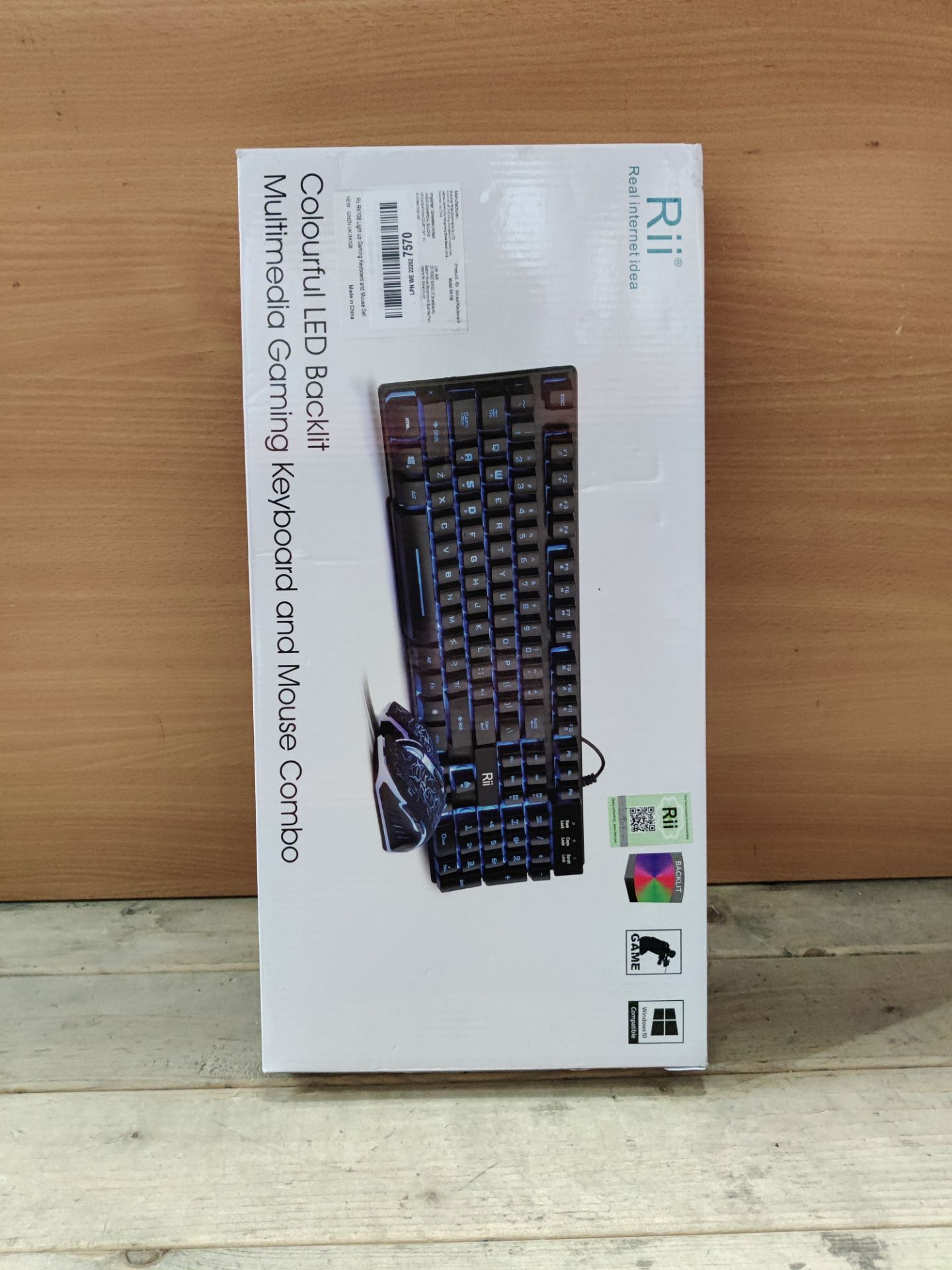 RRP £21.67 Rii RK108 Gaming Keyboard and Mouse Set - Image 2 of 2