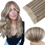 RRP £37.21 Easyouth Wire Hair Extensions Highlight Human Hair