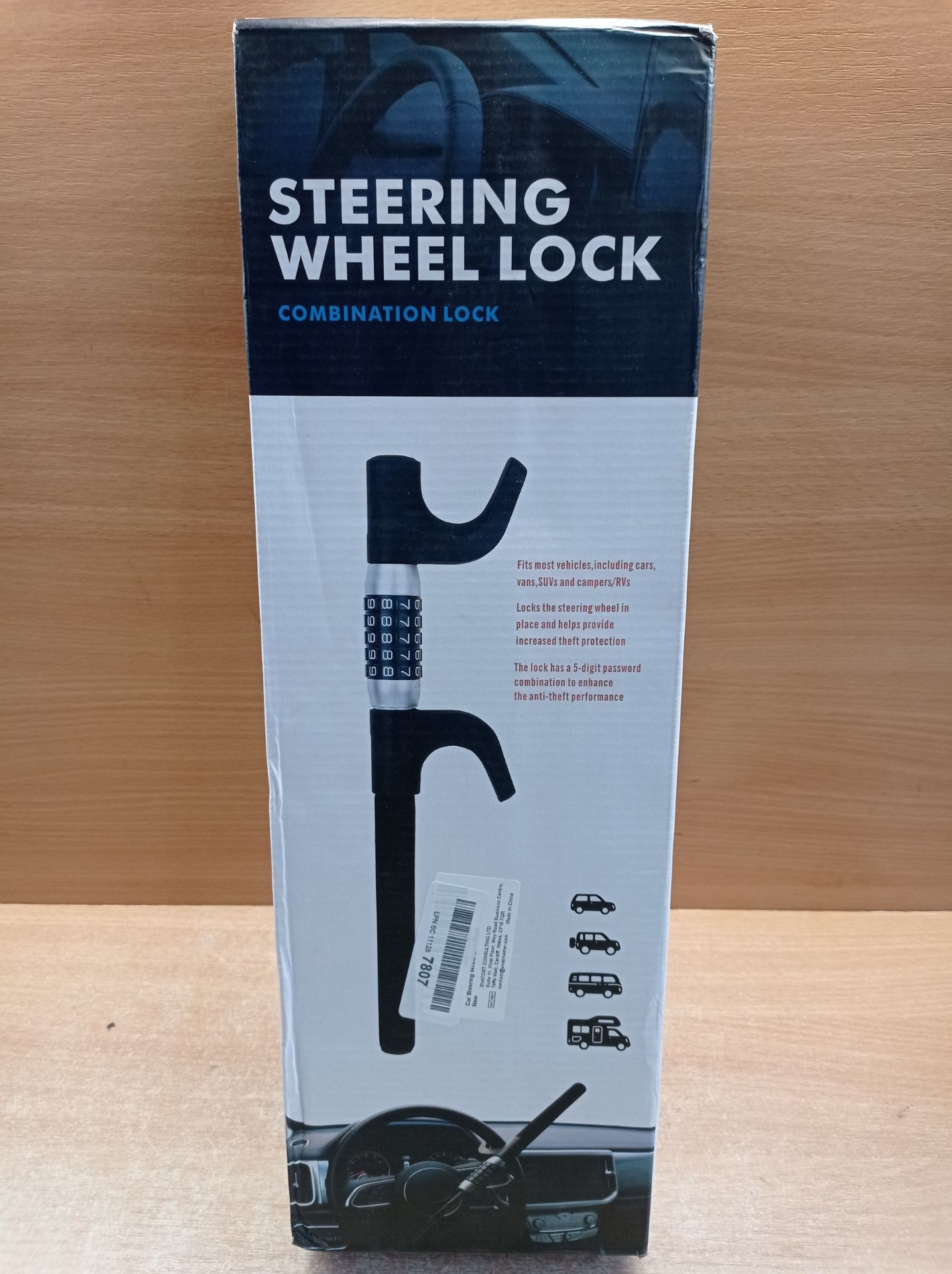 RRP £46.31 LAMA Steering Wheel Lock Anti-Theft Car Lock - Image 2 of 2