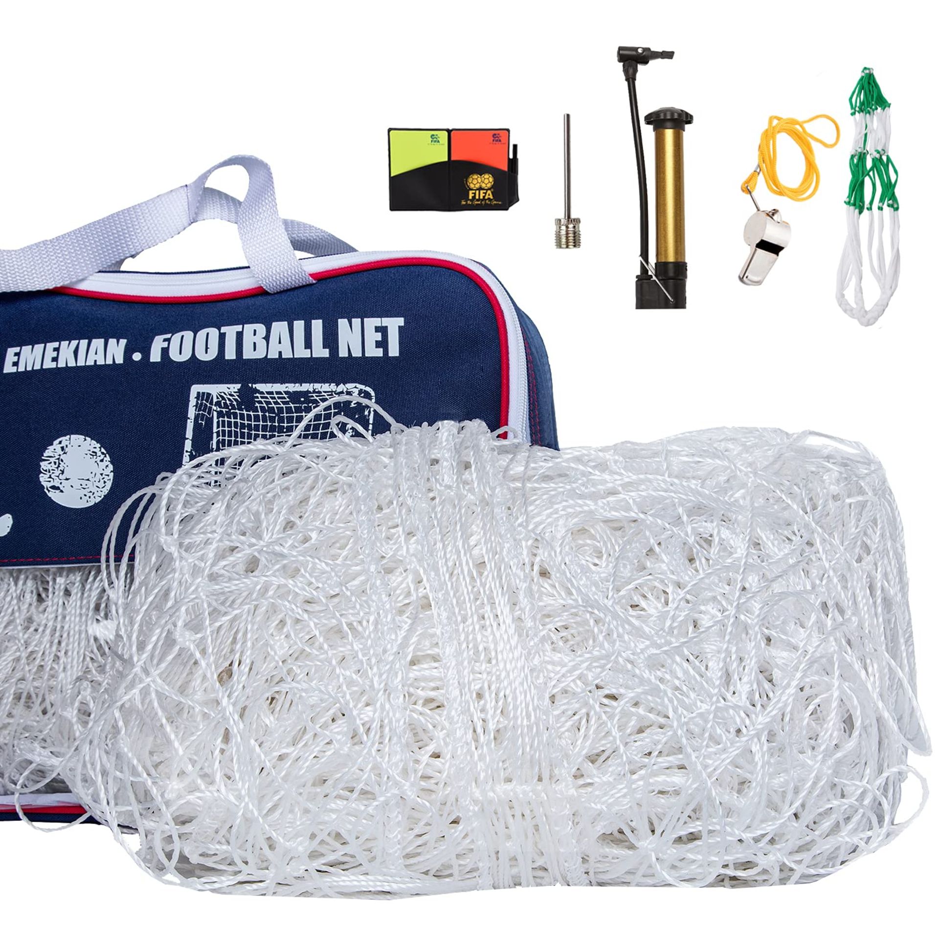 RRP £44.65 EMEKIAN 2Pcs Soccer Replacement Goal Nets