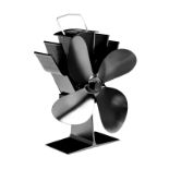 RRP £22.82 AVEAX Stove Fan Heat Powered Wood Log Burner Fan Fireplace Accessories 4 Blades
