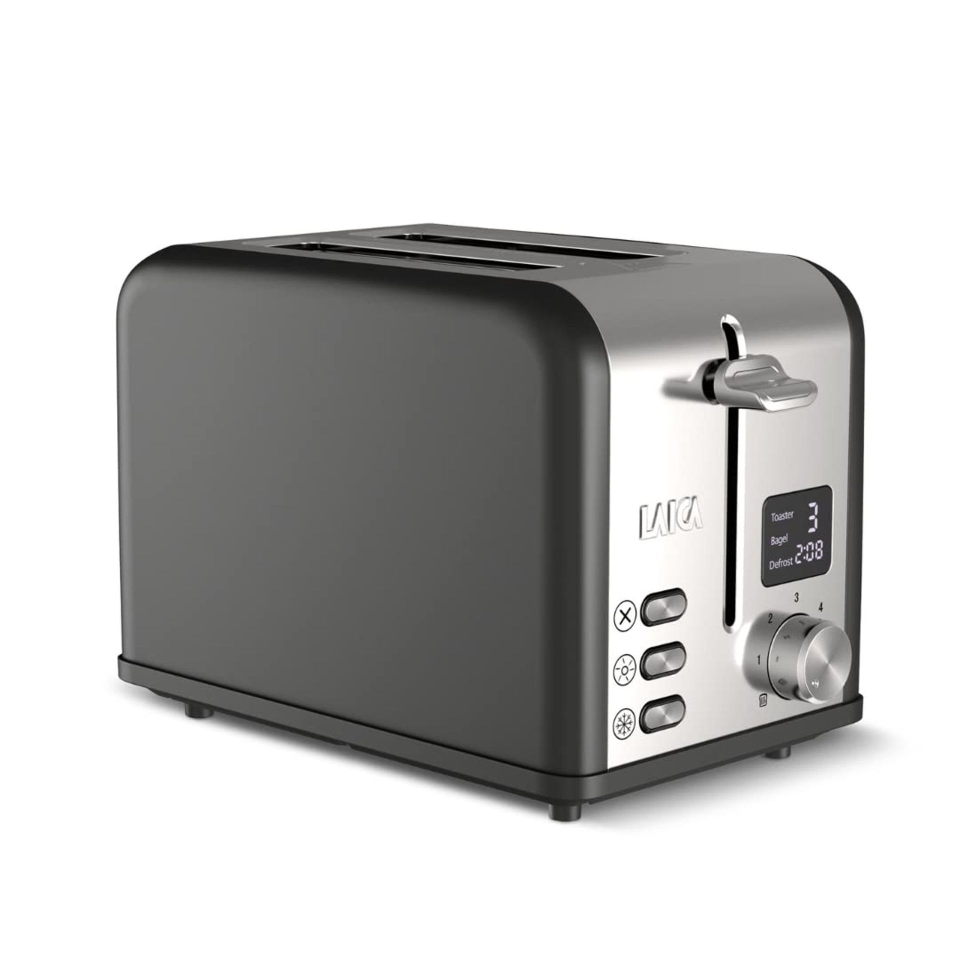 RRP £57.07 LAICA ISEO 2 slice digital toaster with Independent