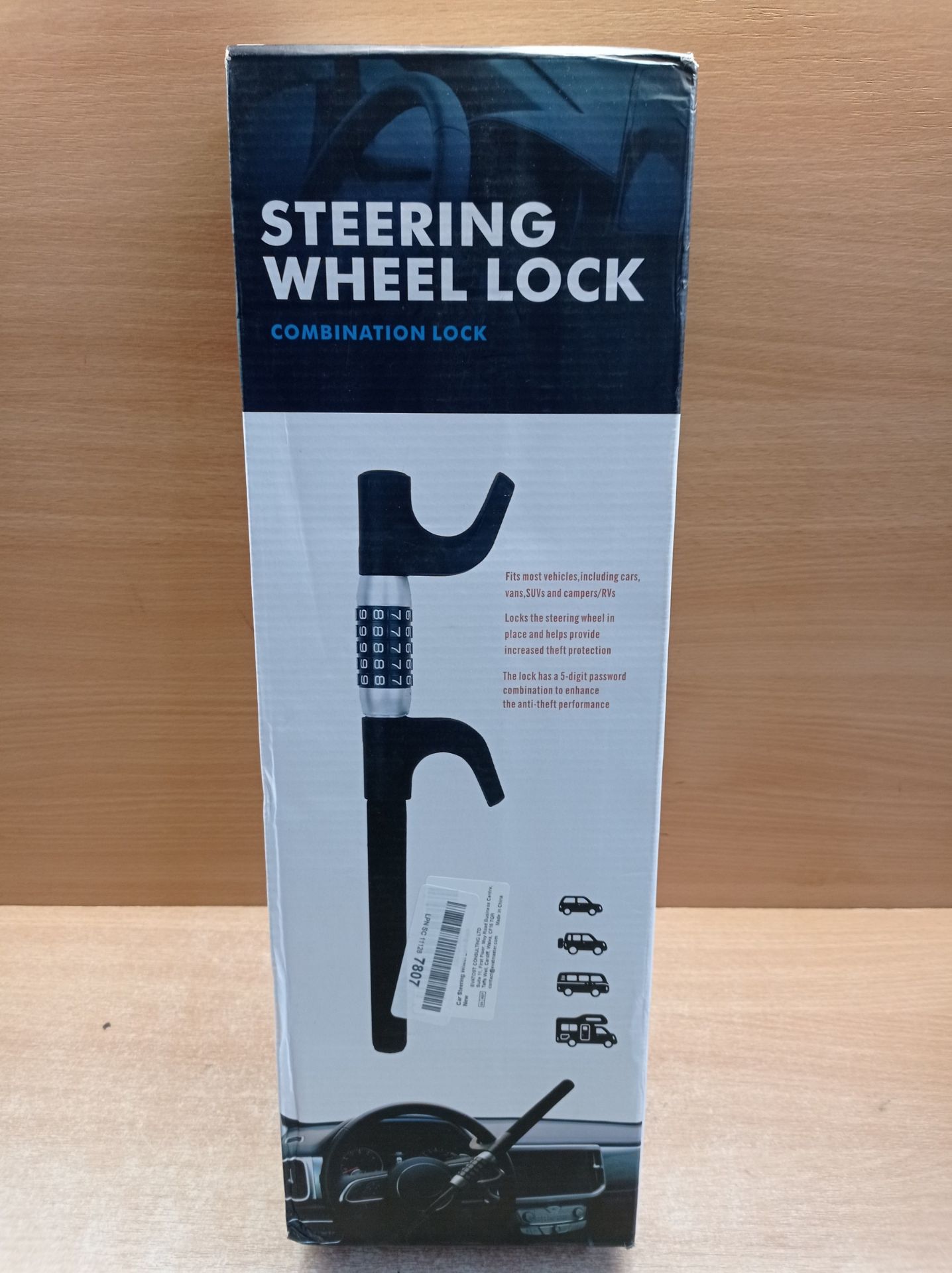 RRP £46.31 LAMA Steering Wheel Lock Anti-Theft Car Lock - Image 2 of 2