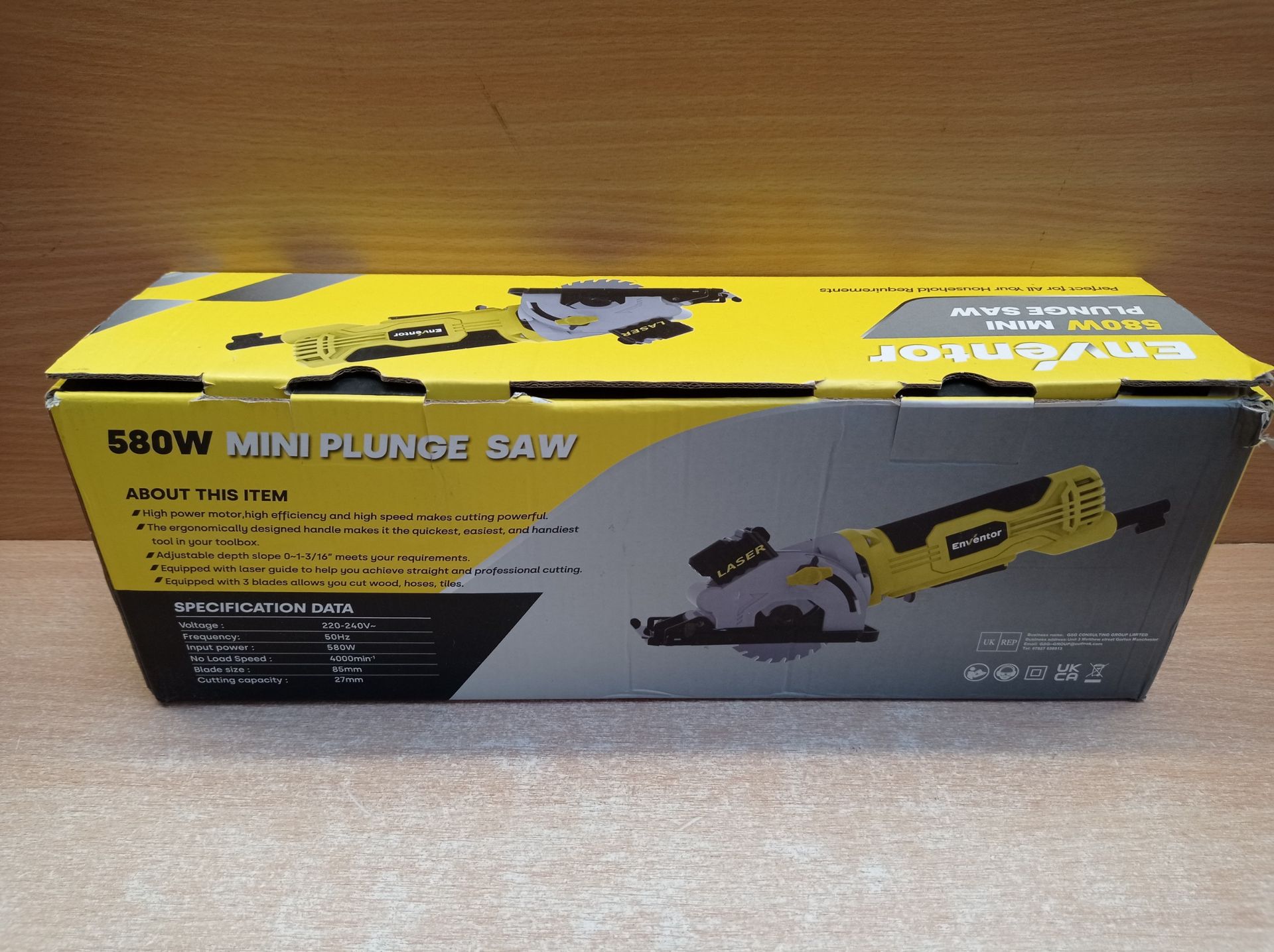 RRP £45.65 Enventor Mini Circular Saw - Image 2 of 2