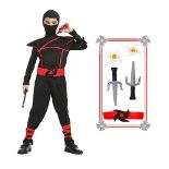 RRP £20.09 SATKULL Kids Ninja Costume