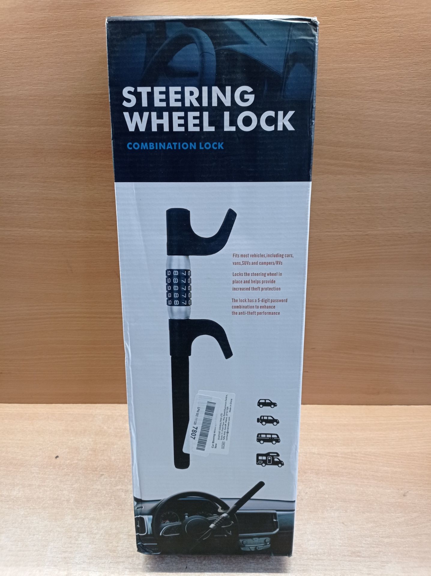 RRP £46.31 LAMA Steering Wheel Lock Anti-Theft Car Lock - Image 2 of 2