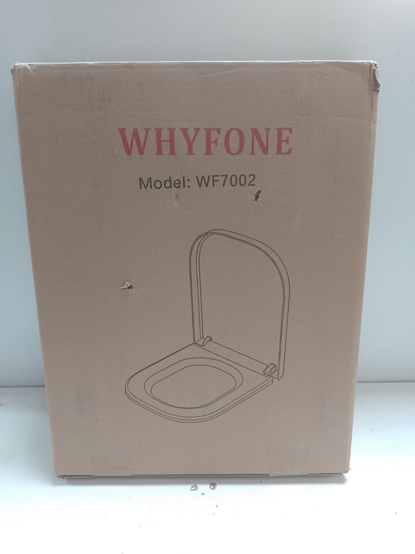 RRP £41.09 WHYFONE D Shape Toilet Seat Soft Close - Image 2 of 2