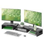 RRP £26.19 BONTEC Dual Monitor Stand Riser