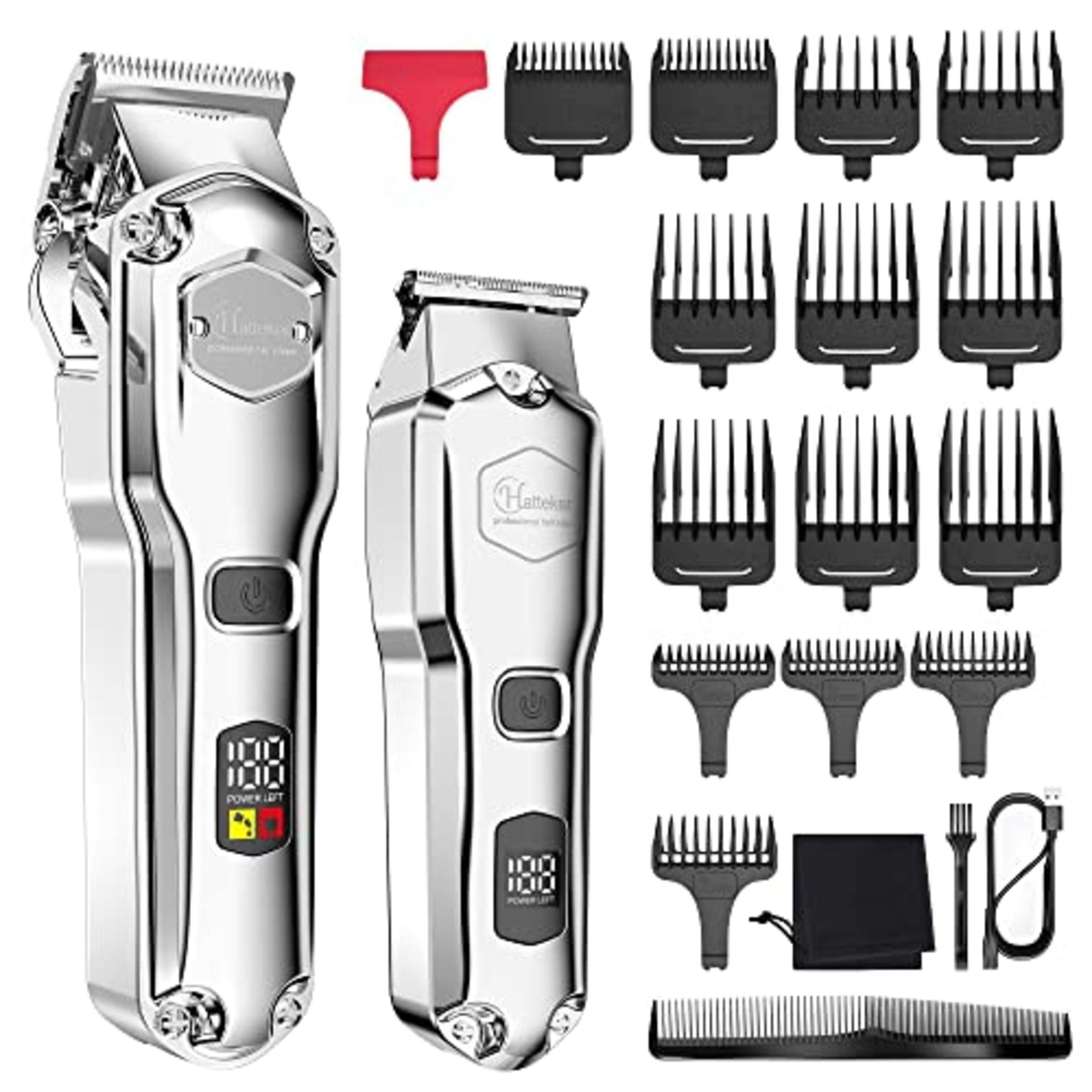 RRP £45.65 Hatteker Hair Clipper & Trimmer Set for Men IPX7 Waterproof