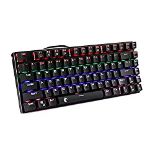 RRP £22.32 E-Yooso 60% Gaming Mechanical Keyboard Compact 81 Keys
