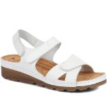 RRP £34.24 Pavers Women's Sandals in White with Adjustable Soft Straps