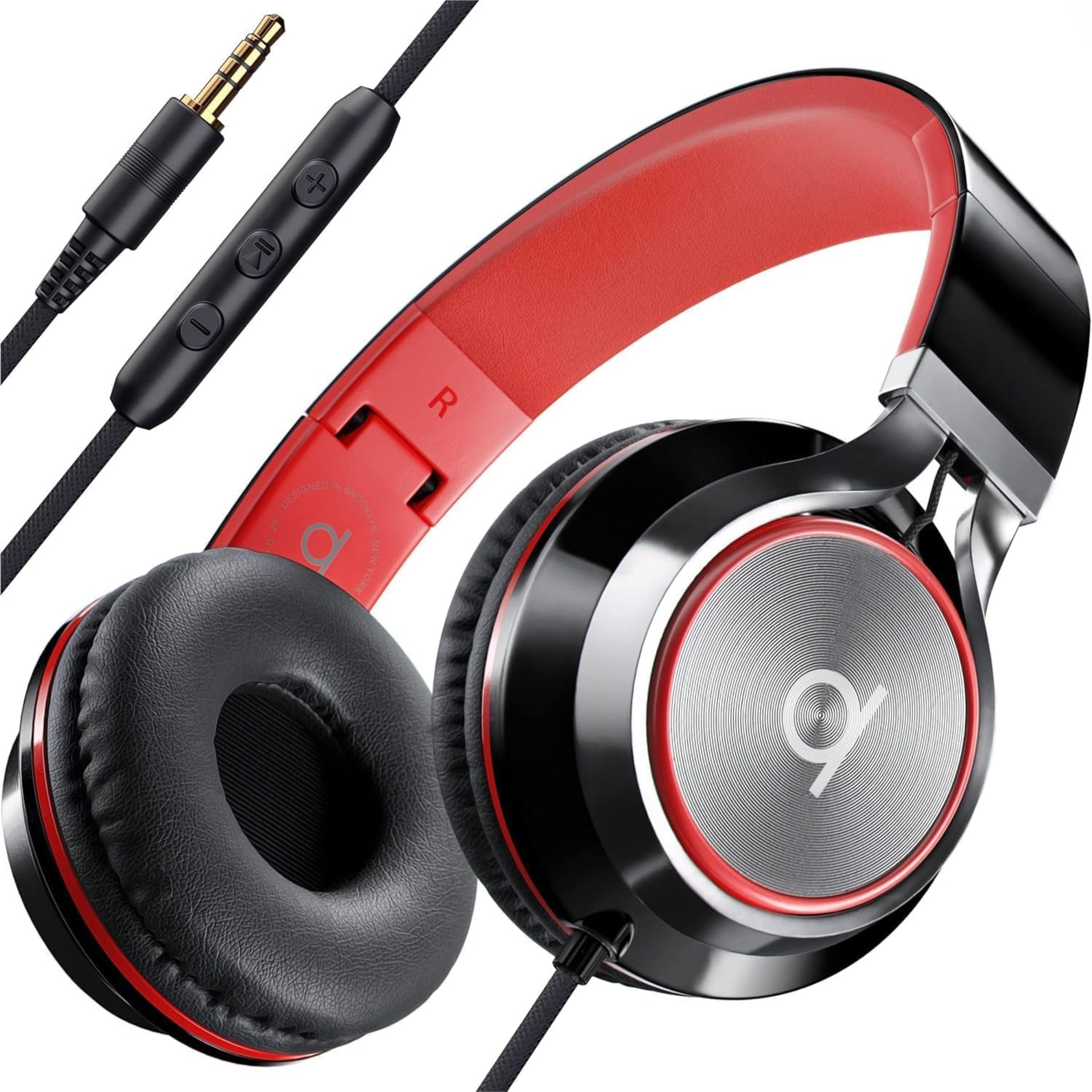 RRP £17.43 Artix CL750 Wired Headphones with Mic & Volume Control