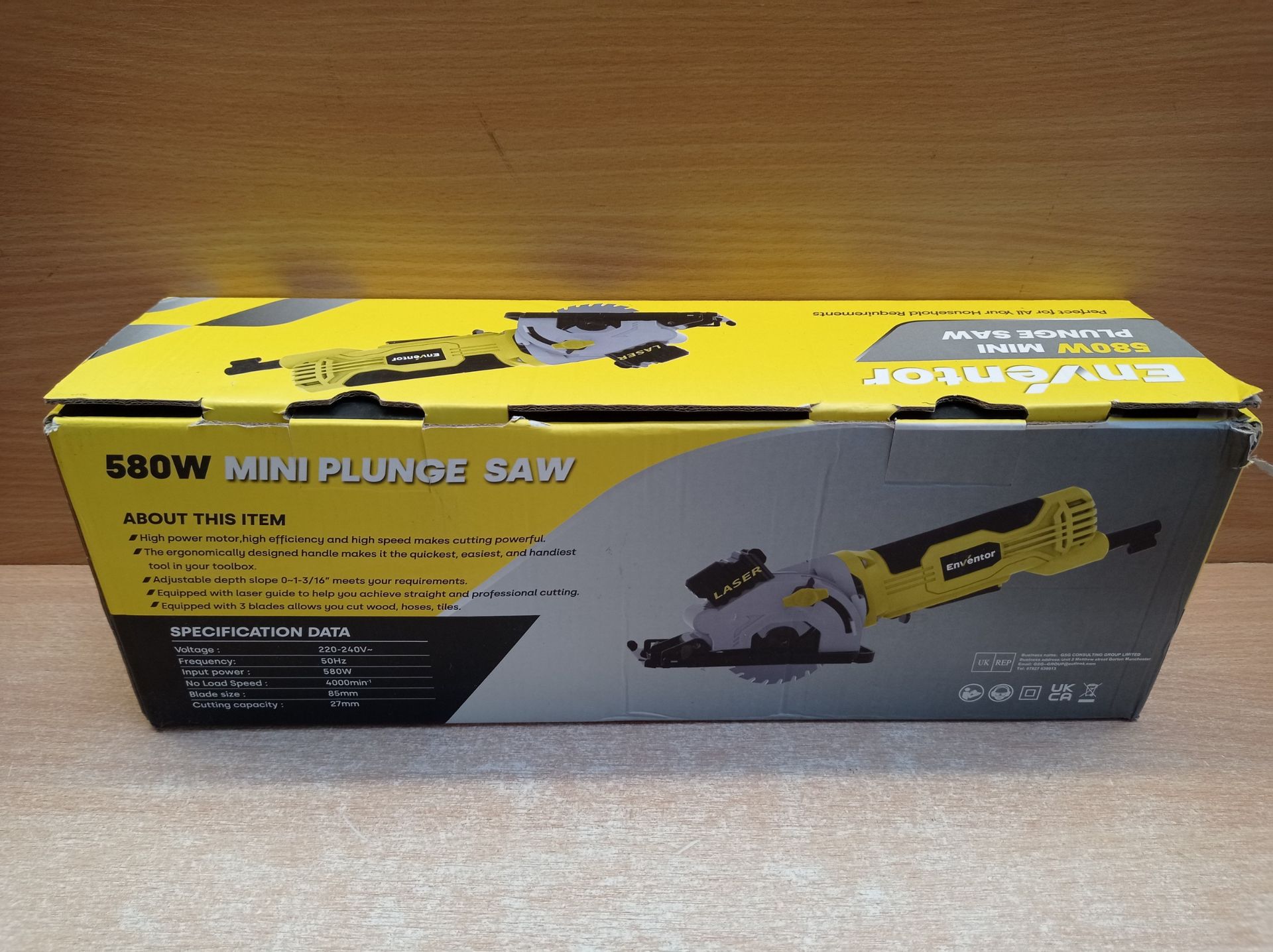 RRP £45.65 Enventor Mini Circular Saw - Image 2 of 2