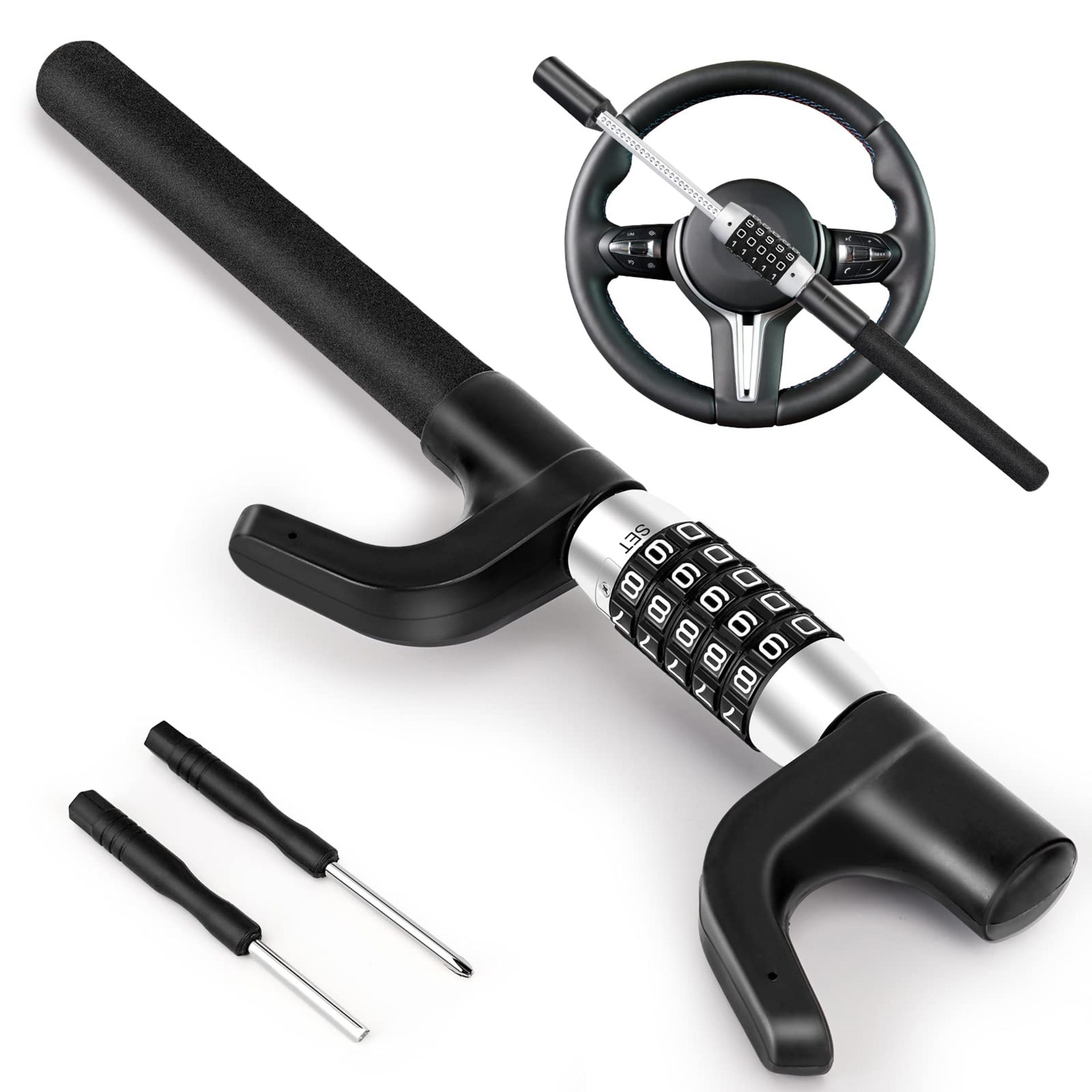 RRP £46.31 LAMA Steering Wheel Lock Anti-Theft Car Lock