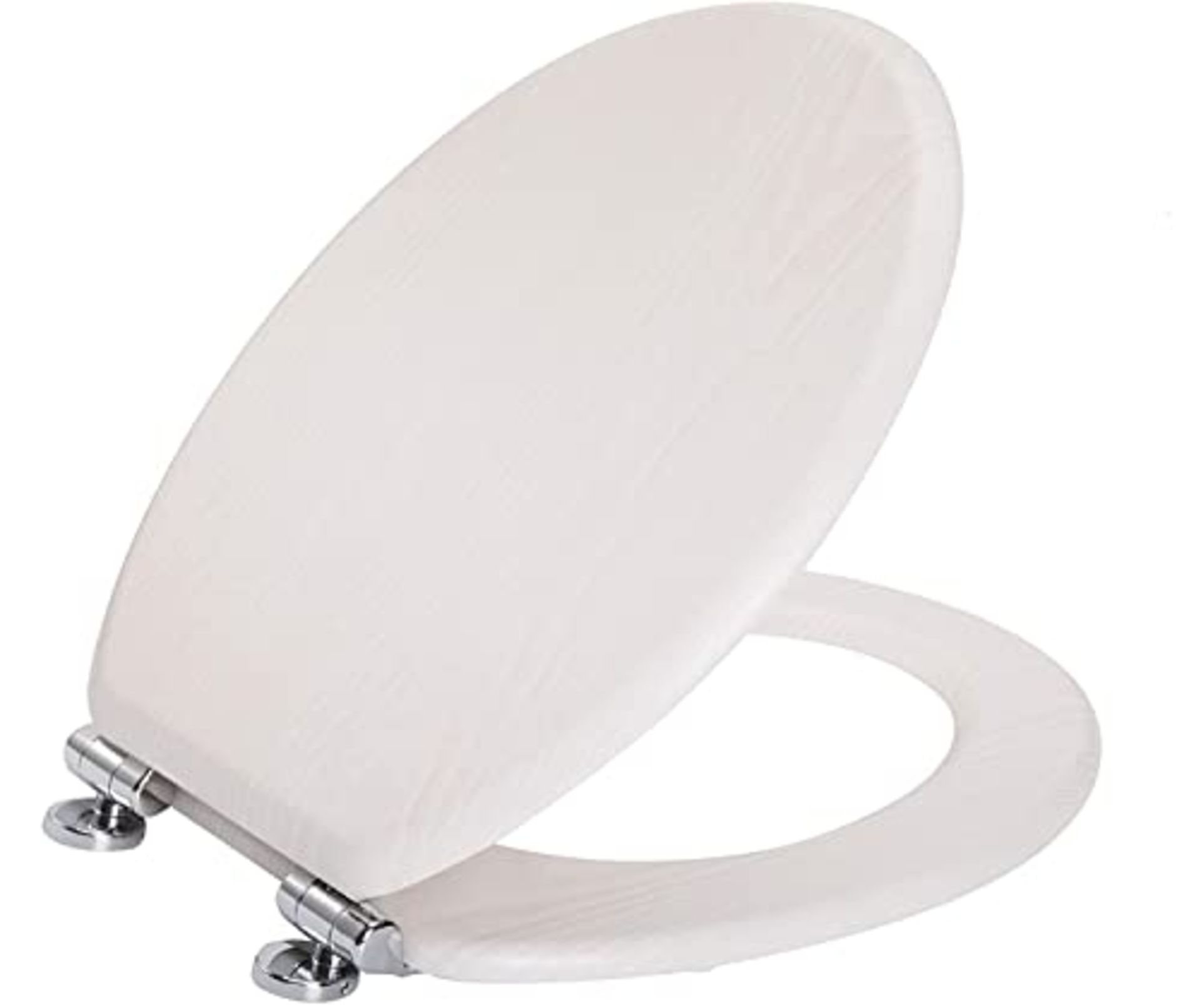 RRP £48.00 Angel Shield Toilet Seat Antibacterial Wooden Soft