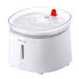 RRP £45.65 Homerunpet Cat Water Fountain Porcelain Tray with Self-Cleaning Wireless-Pump