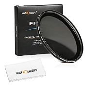 RRP £26.25 K&F Concept 49mm Variable ND2-ND400 Filters Adjustable
