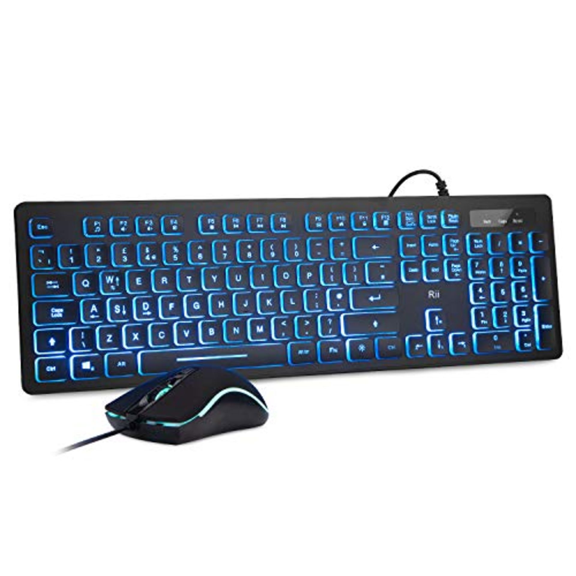 RRP £23.96 Rii Wired keyboard and mouse