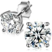 RRP £122.82 Diamond Earrings For Women Men