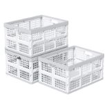RRP £35.37 Yesdate 30 L Plastic Stacking Folding Crates
