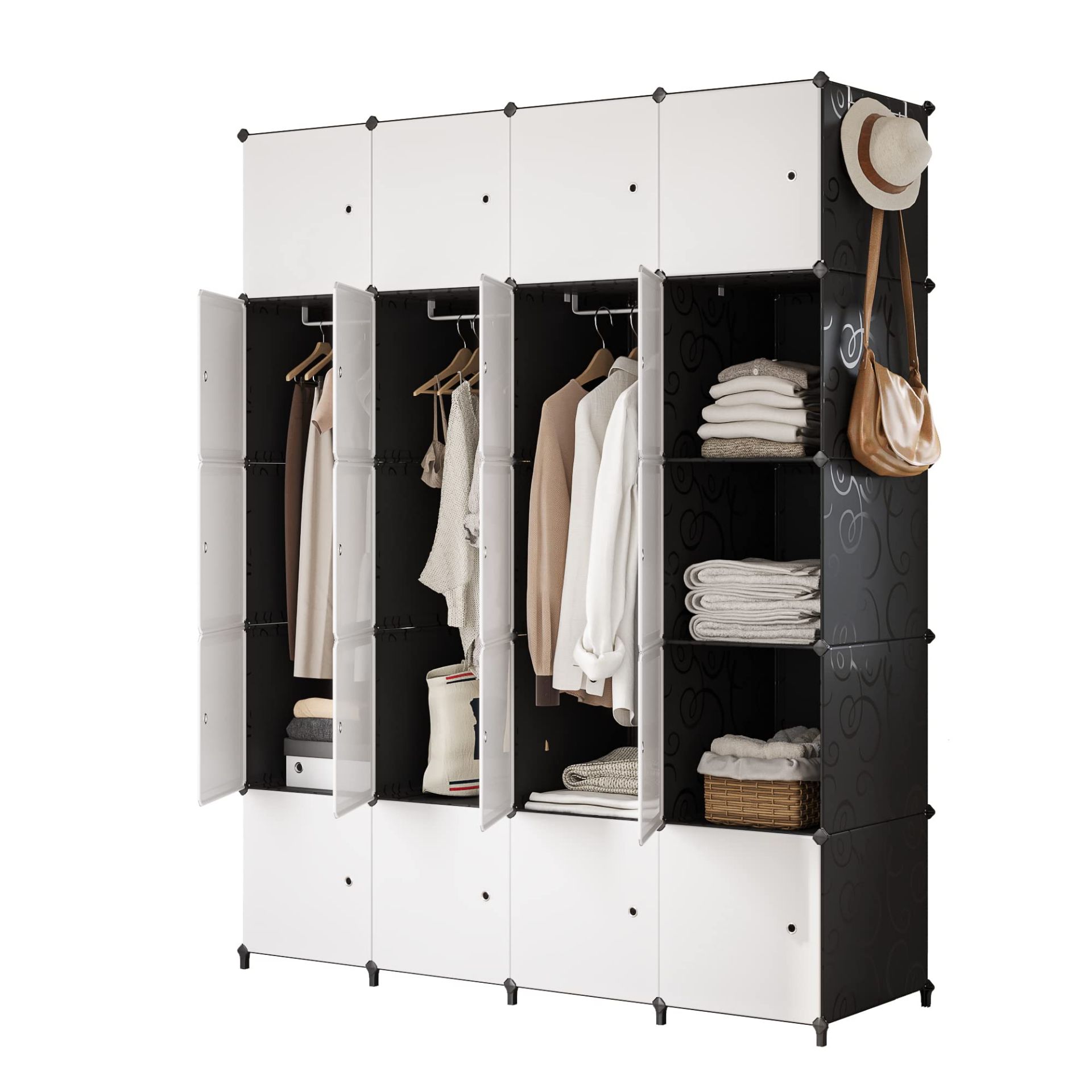 RRP £86.75 JOISCOPE Portable Wardrobe for Bedroom Storage Organizer