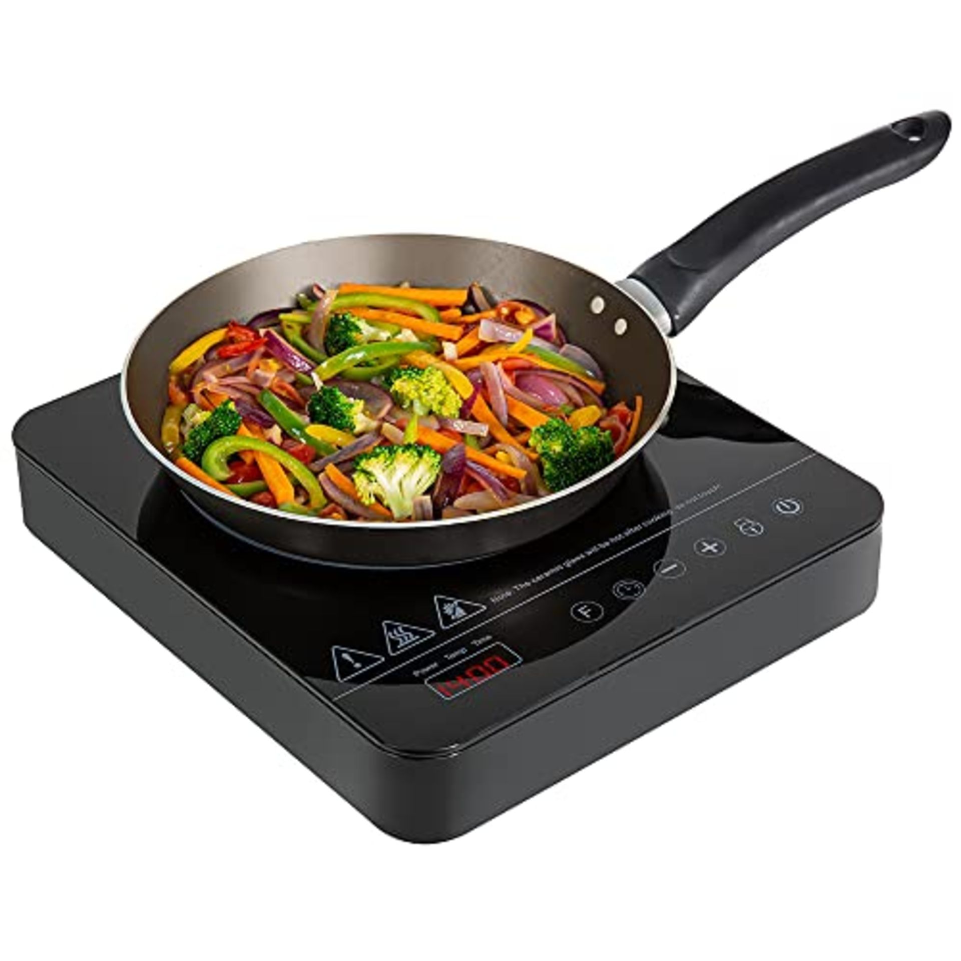 RRP £39.95 Abode Single Induction Hob Portable Digital Touch Control