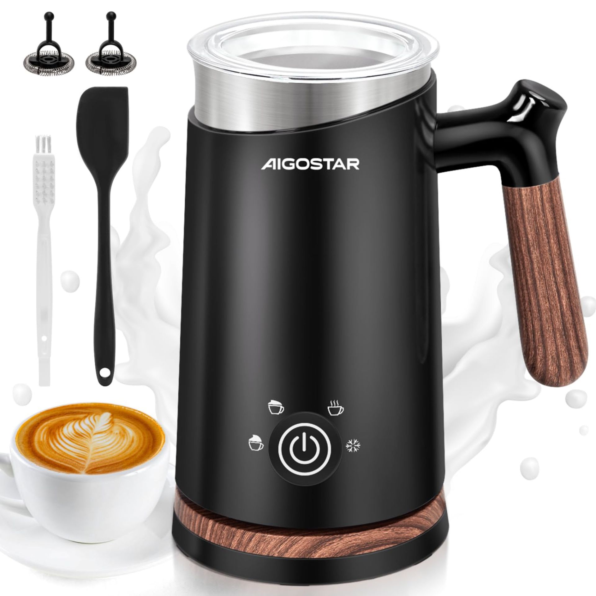RRP £33.89 Aigostar Automatic Milk Frother and Warmer