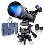 RRP £107.45 BNISE 70mm Astronomy Telescope for Kids Adults Beginners