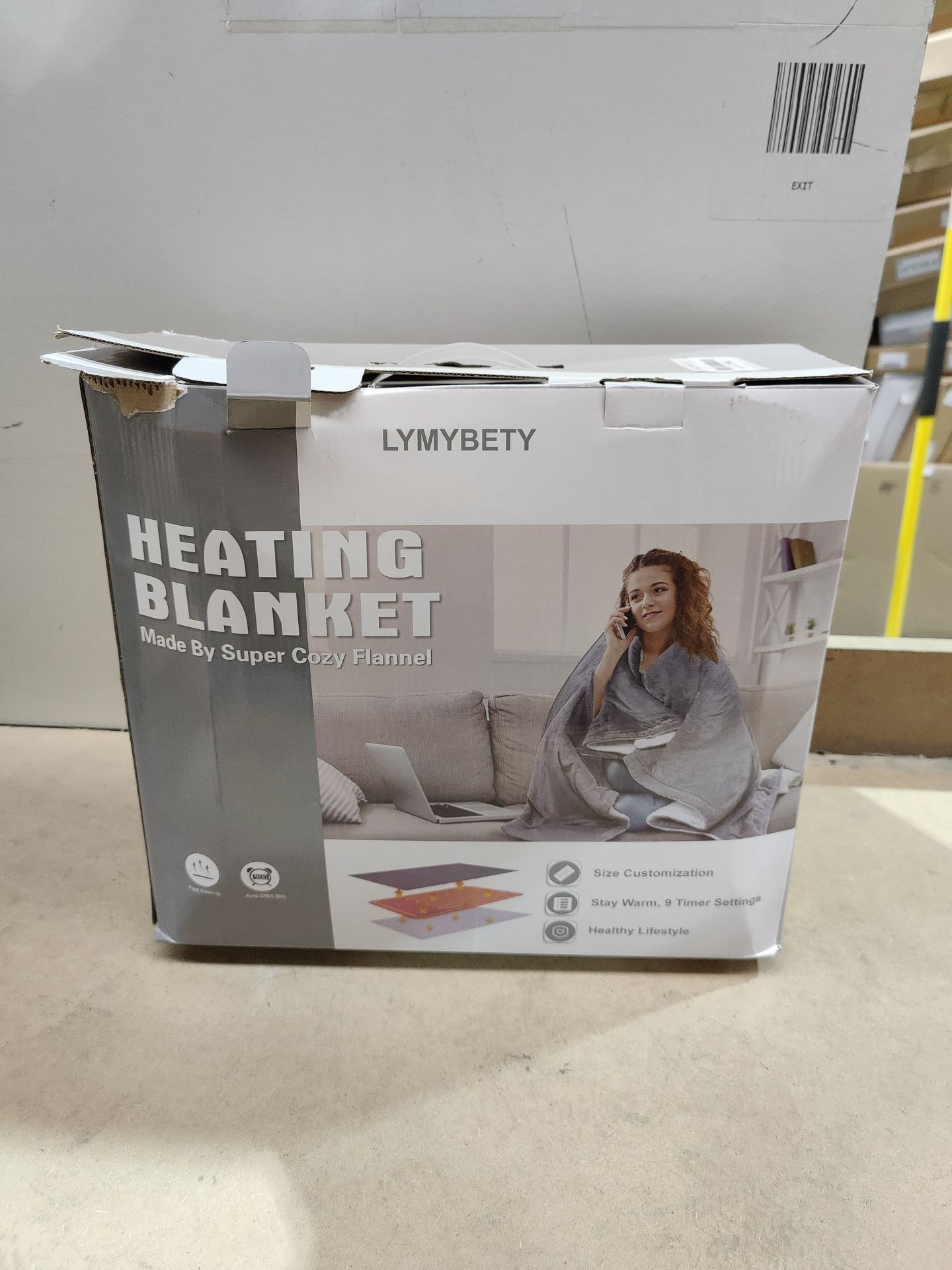 RRP £49.07 LYMYBETY Heated Throw Electric Blanket - Image 2 of 2