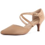 RRP £29.81 Greatonu Womens Ladies Pointed Toe Court Shoes Cross