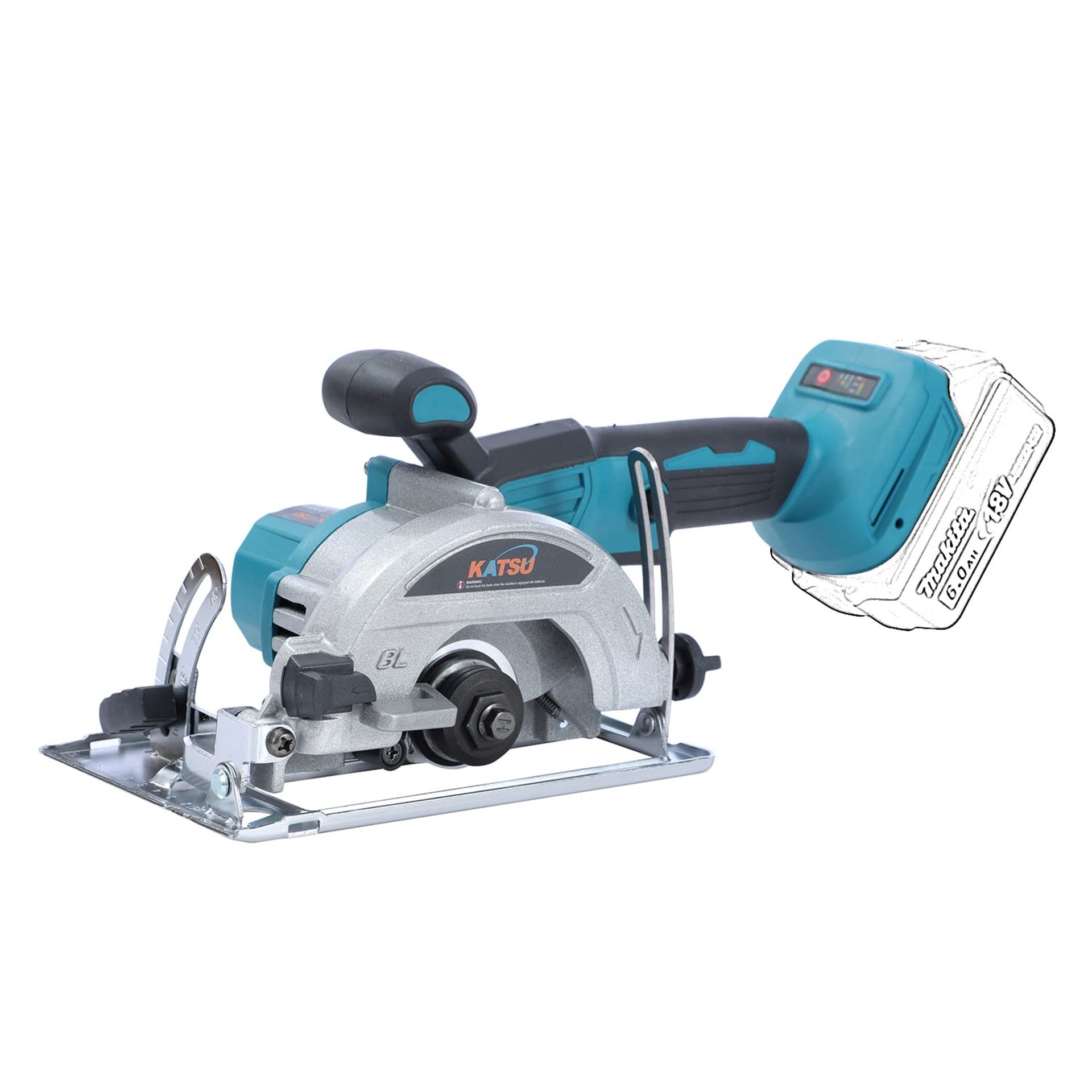 RRP £54.79 KATSU FIT-BAT 21V Brushless Cordless Circular Saw 5