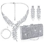 RRP £23.96 Firtink 5 Pcs Clutch Bag Evening Bag