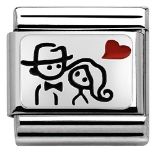 RRP £21.48 Nomination 330208/10 Women's Charm Classic Composable 925 Silver Enamel